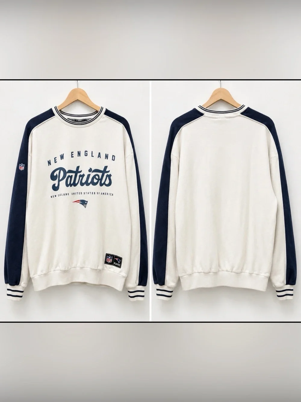 New England patriots NFL crew neck team apparel pullover size large